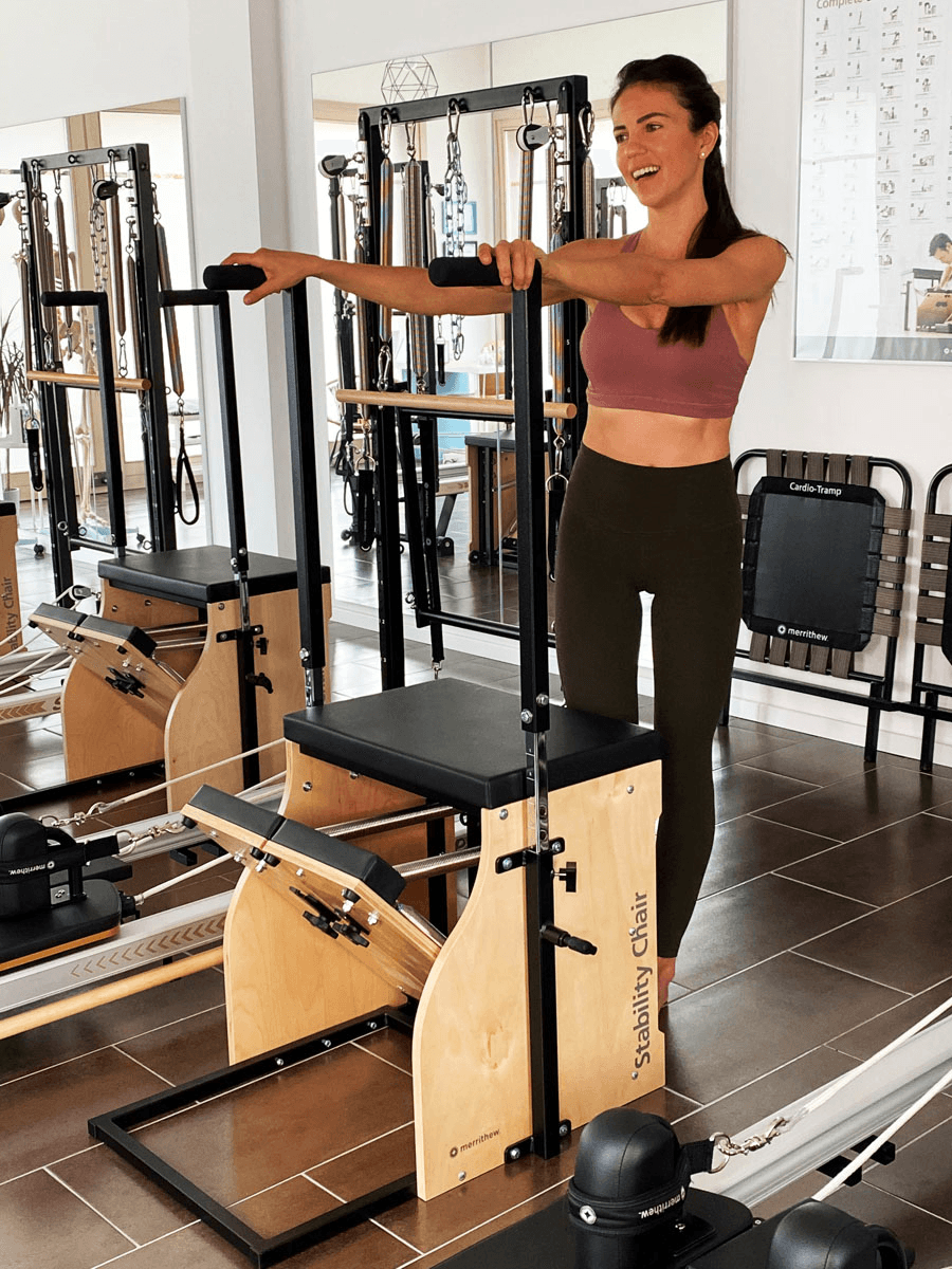 Daniela Ferrari working out